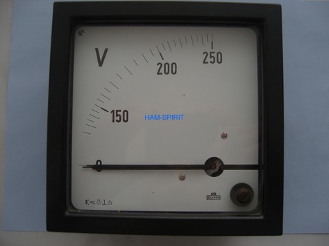 Dreheisen Einbau-Voltmeter